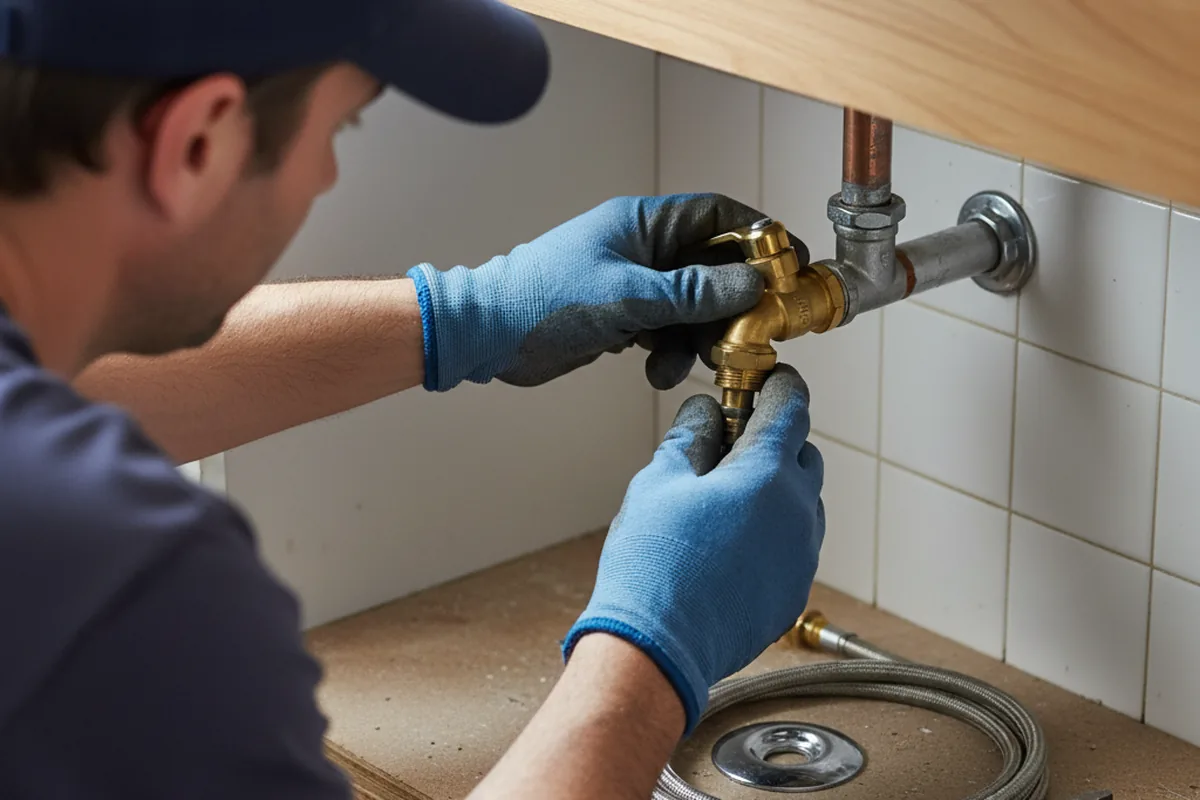 Shutoff valve and fitting work during Repiping in Wilsonville